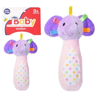 Plyšové chrastítko - slůně