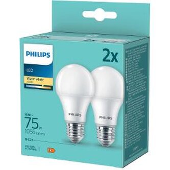 Žárovka PHILIPS LED 75W A60 E27 2700K 2pack
