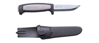 Morakniv 12442 Robust pracovný nôž 9,1 cm, čierno-šedá, guma TPE, plastové puzdro