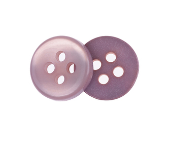Knoflík - sada 6 ks - starorůžová - prům. 10 mm