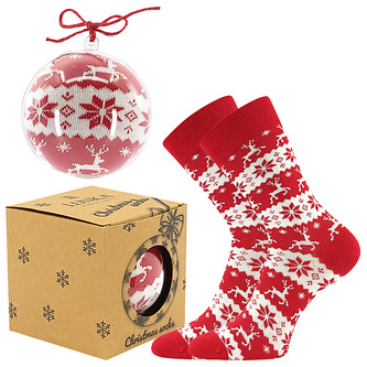 Lonka® ponožky Elfi červená 33-38 (22-25) 1 pár