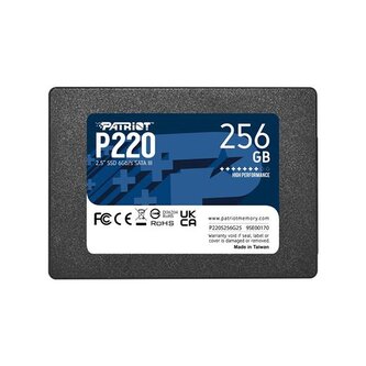 SSD disk Patriot P220 2,5" 256GB, SATA III SSD disk Patriot P220 2,5" 256GB, SATA III