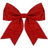 Vánoční mašle 23x21cm červená, vánoční dekorace