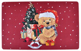 Vánoční gumová rohožka - předložka CHRISTMAS vánoční medvídek 45x75 cm Mybesthome