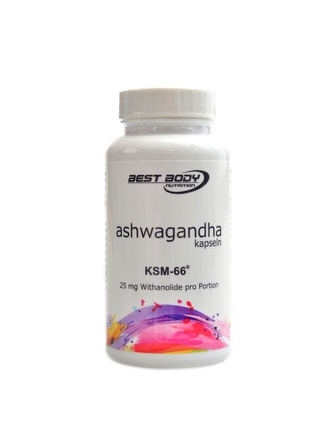 Best Body nutrition - Ashwagandha KSM-66 60 kapslí 25mg withanolide
