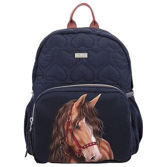 Batůžek Miss Melody, Tmavě modrý, hnědý kůň