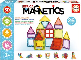 EDUCA Magnetická stavebnice Magnetics 26 díků