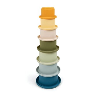 FILIBABBA SILIKÓNOVÉ SKLADACIE POHÁRIKY, MODRÁ