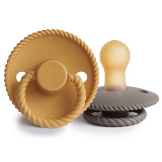 CUMLÍKY FRIGG ROPE HONEY GOLD/ PORTOBELLO, 0-6M, KAUČUK