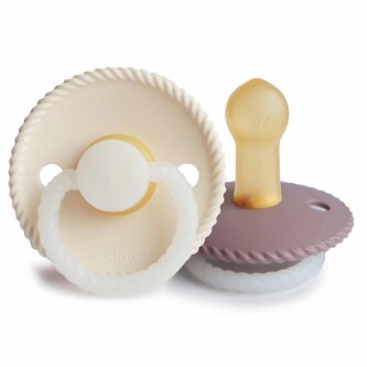 DVOJBALENIE CUMLÍKOV FRIGG ROPE NIGHT TWILIGHT MAUVE/ CREAM, +6M, KAUČUK