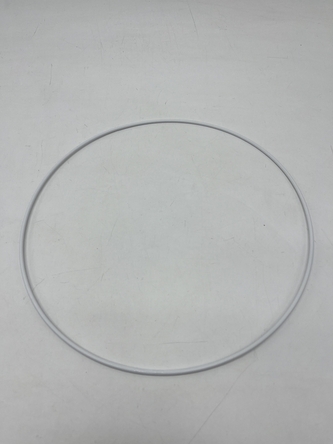 Kovová dekorační obruč bílá 15 cm