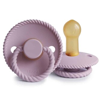 OKRÚHLY CUMLÍK FRIGG ROPE SOFT LILAC, 6-18M, KAUČUK