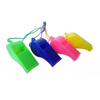 Píšťalka plastová Acra - různé barvy