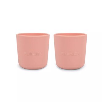 FILIBABBA SILIKÓNOVÉ POHÁRIKY DVOJBALENIE, PEACH