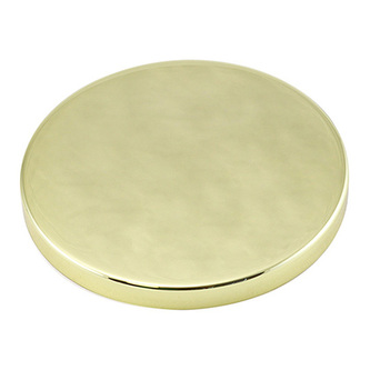 Metall Deckel für Glas klar 10x9cm - Gold