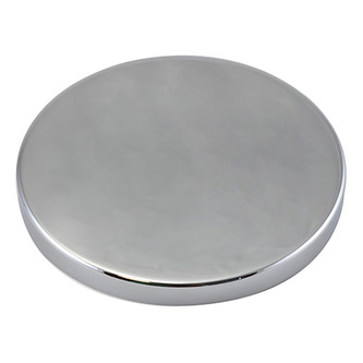 Metall Deckel für Glas klar 10x9cm - Silber