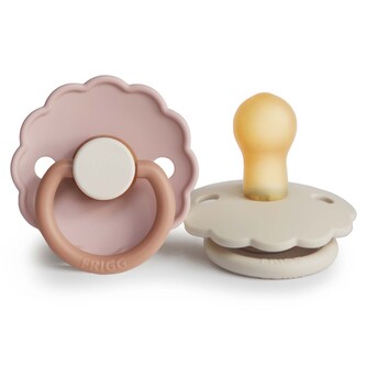 CUMLÍKY FRIGG DAISY BISCUIT/ CREAM, +6M, KAUČUK