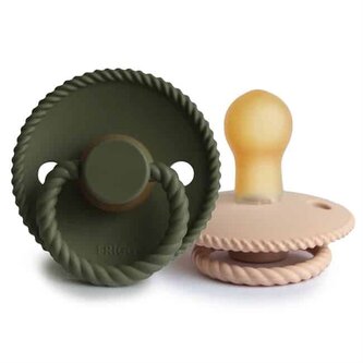 CUMLÍKY FRIGG ROPE CROISSANT/ OLIVE, +6M, KAUČUK