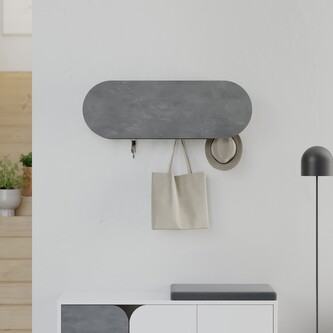 Předsíňový věšák Houseland Kroma retro šedý