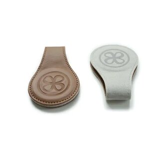 KOŽENÉ KLIPY CLOBY - HNEDÉ