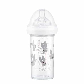 DOJČENSKÁ FĽAŠA LE BIBERON FRANCAIS STELLA MCCARTNEY KIDS RABBIT GREY, 210 ML, 6+m
