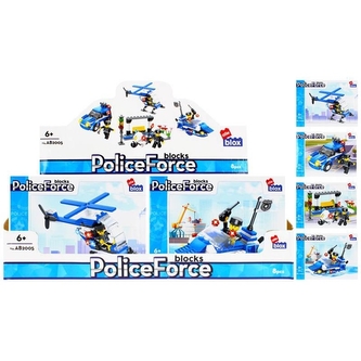 Stavebnice policie s Postavičkou - 4 druhy