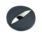 Sedák anatomický z Líné - Visco pěny - Grafitová - průměr 40cm, výška 10cm, uprostřed 10cm otvor