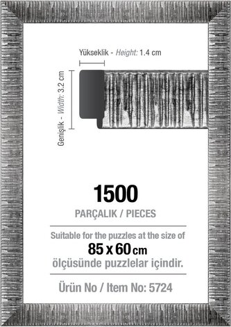 ART PUZZLE Rám na puzzle 85x60cm Silver (5724)