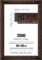 ART PUZZLE Rám na puzzle 96x68cm Brown (5734)