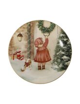 Porcelánový talíř Kolednice 19cm Cuccioli Brandani