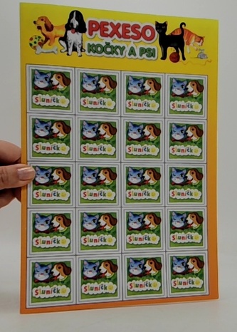 Pexeso Kočky a psi (Sluníčko)