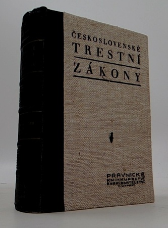 Československé trestní zákony platné v zemích české a moravskosl
