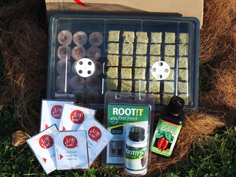 Dárkový koš pro pěstování chilli - střední