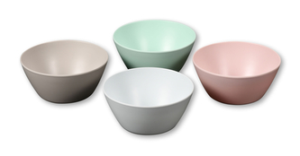 KESPER Sada 4ks misek na ovoce a saláty, melamin, průměr 15 cm, výška 7 cm