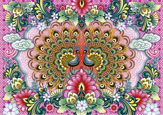 EDUCA Puzzle Pávi indičtí 1500 dílků