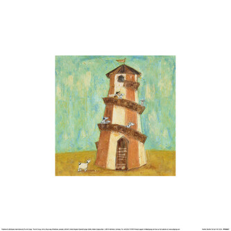 Umělecký tisk Sam Toft - Helter Skelter, 30 × 30 cm
