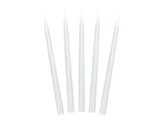 Świeca stożkowa matowa biały 24cm 10szt