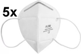 Respirátor PLOW - KN95/FFP2 skládaný, bez ventilu (95% ochrana); (Bal.=5 KS) !!CENA ZA 1ks