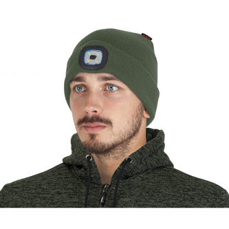 Čepice Bennon Lumos USB - olivová