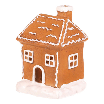 Domek perníkový - terakota, LED osvětlení, hnědý