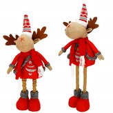 Vánoční sob hnědý - výška 49-65cm, vánoční dekorace