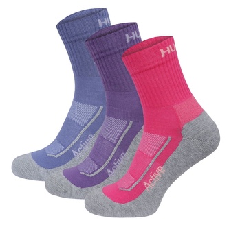 Ponožky Active 3pack blue/pink/purple - L (41-44)