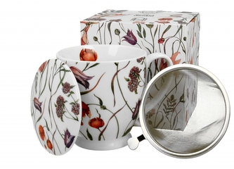 Porcelánový hrnek byliňák Flower meadow 510 ml v dárkové krabičce