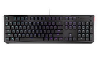 Endorfy herní klávesnice Thock Blue / USB / blue sw. / drátová / mech. / US / / PBT double-shot keycaps / černá RGB