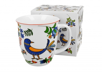 Porcelánový hrnek Kašubský ptáček 650 ml v dárkové krabičce