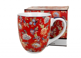 Porcelánový hrnek XXL Sahat Red 1000 ml v dárkové krabičce