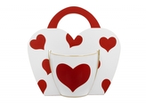 Porcelánový hrnek Red Heart 460 ml v dárkové taštičce