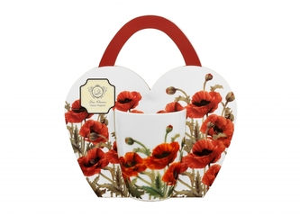 Porcelánový hrnek Classic Poppies 360 ml v dárkové taštičce