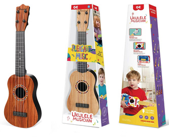 Klasická kytara s imitací dřeva velikost 21 palců - nylonové černé struny