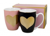 Porcelánový hrnek Big Heart 360 ml, 2 ks v dárkové krabičce
